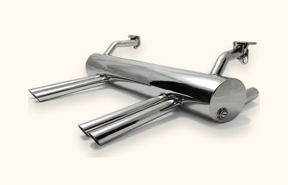 Abarth Style Exhaust on a clean white background