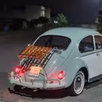 Volkswagen Beetle Deck-Lid Rack with Wooden Slats