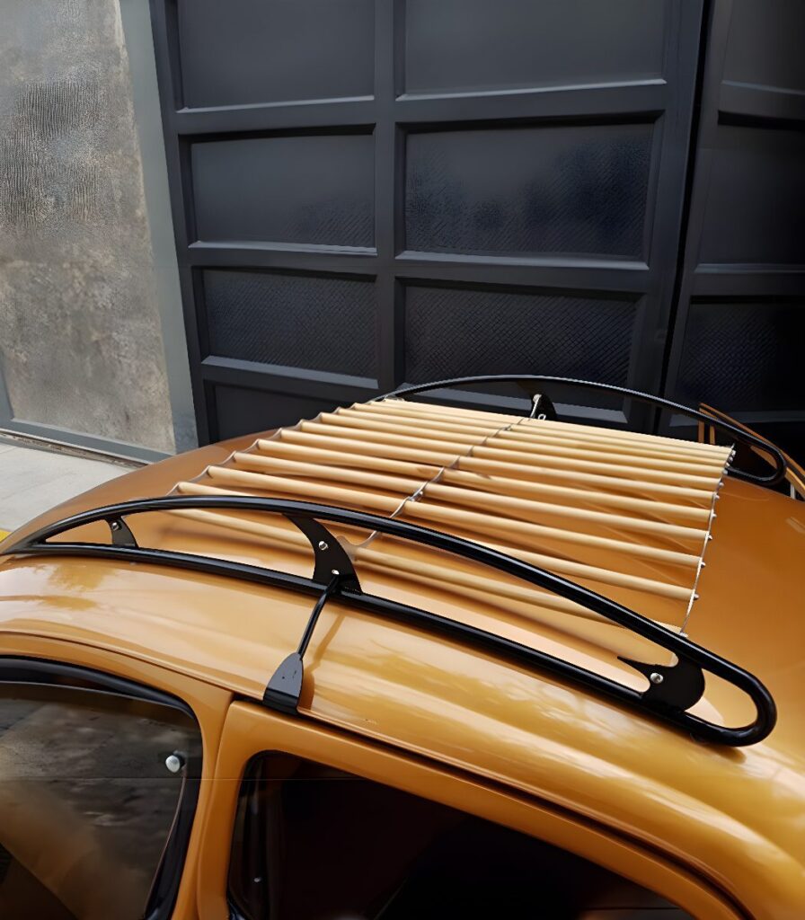Volkswagen Portapacchi Beetle con doghe in legno