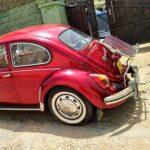 Volkswagen Portapacchi Beetle con coperchio e doghe rosse