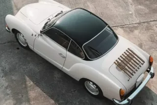 Karmann Ghia workshop detail shot