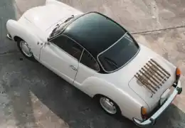 Karmann Ghia build with deck-lid rack fitment reference
