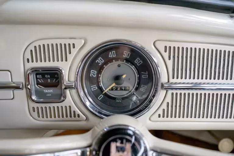 Classic Volkswagen Beetle workshop detail