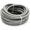 Braided fuel line hose on a clean transparent background