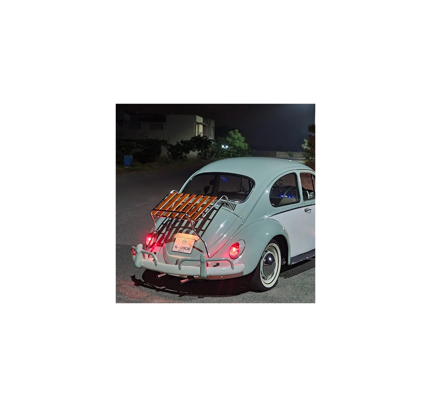 Volkswagen Beetle Deck-Lid Rack with Wooden Slats