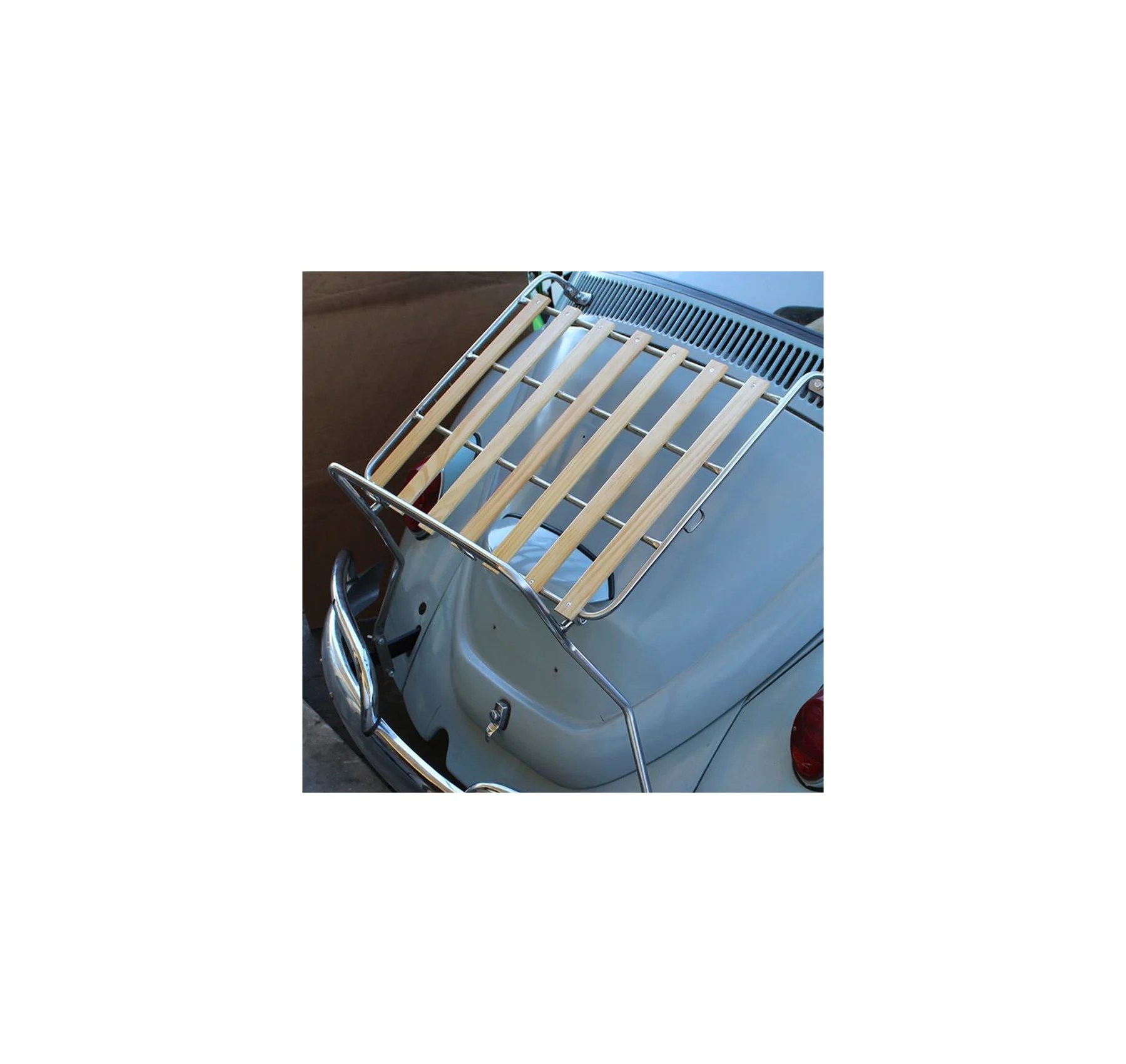 Volkswagen Beetle Deck-Lid Rack with Wooden Slats