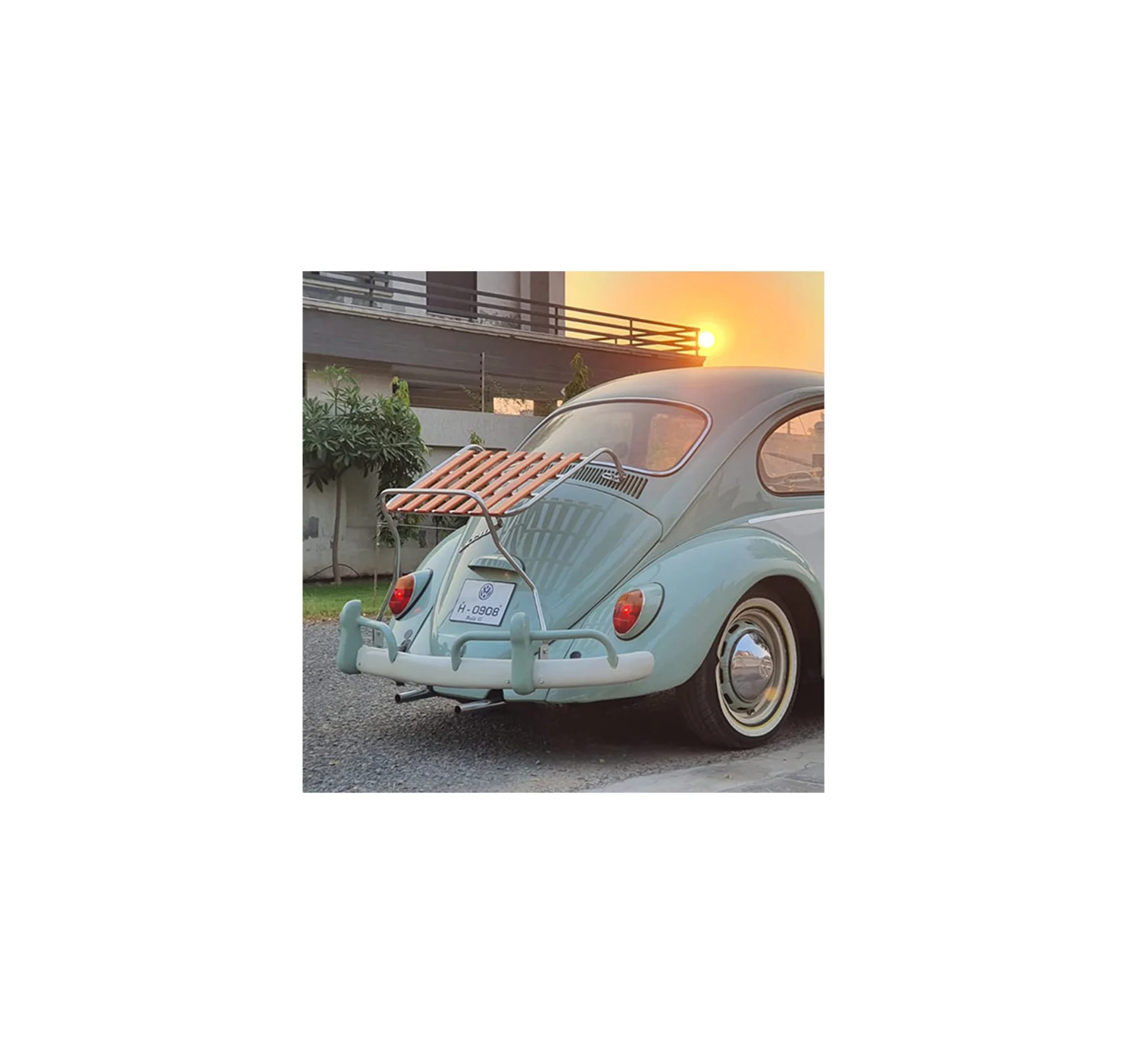 Volkswagen Beetle Deck-Lid Rack with Orange Slats